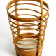 Beautiful rare Italian Mid Century modern bamboo umbrella stand in helix de