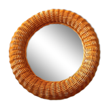 Rattan mirror 60s 47cm