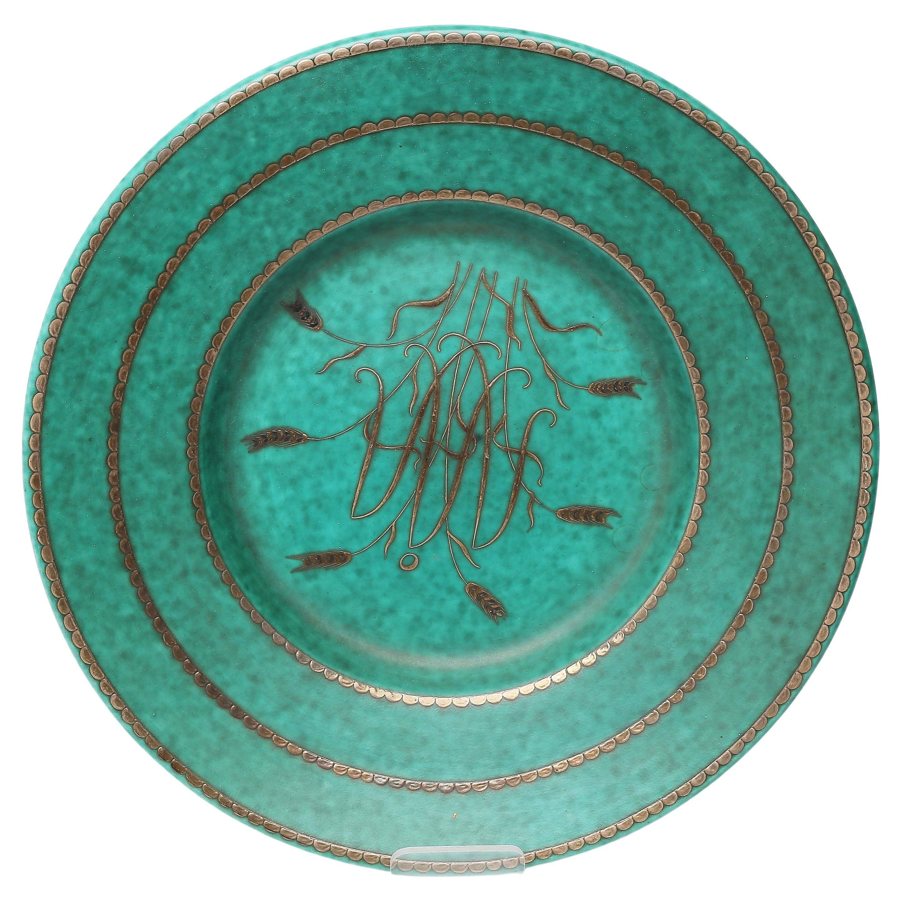 Plat Wilhelm Kage  Gustavsberg, Suède, 1944 Signé et daté