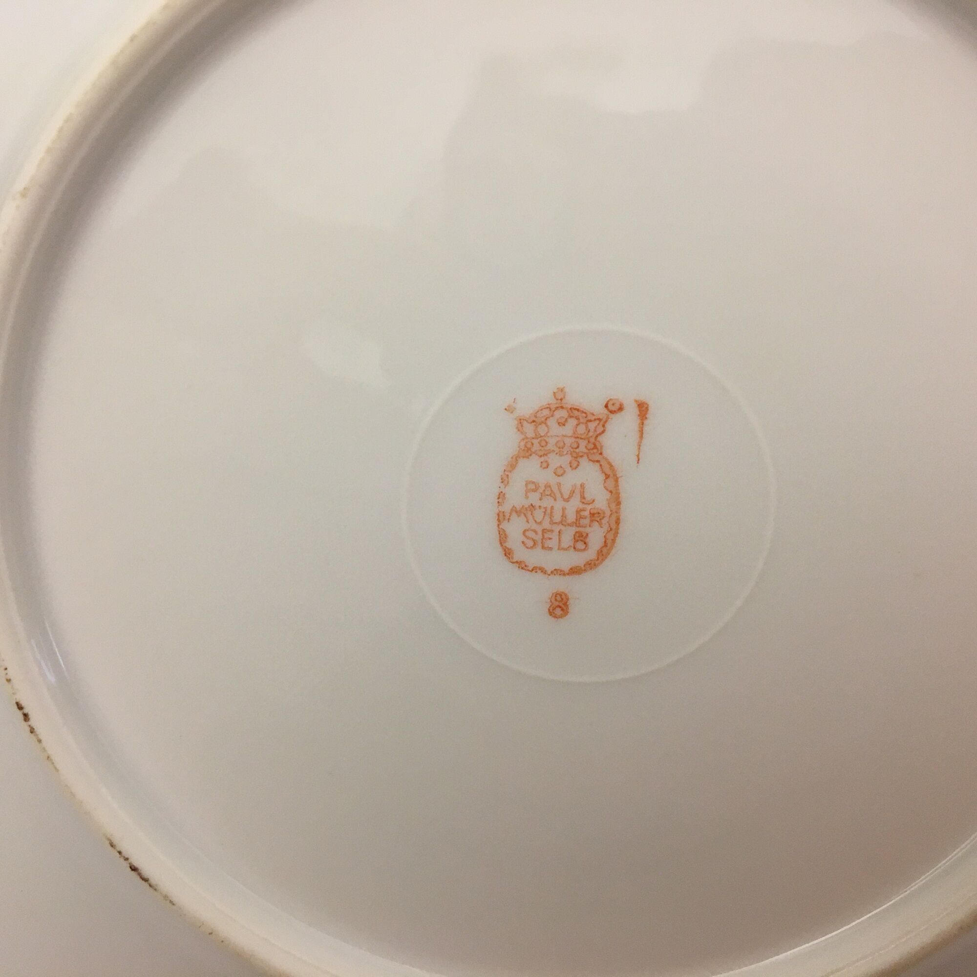 Set of 6 Dessert Plates "PAUL MULLER SELB"