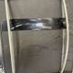 Set of 4 bauhaus cantilever chairs black leather and chrome design