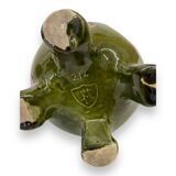 Slip floral decoration signed FM