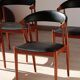 Set of 4 Johannes Andersen Scandinavian teak armchairs, 1960s