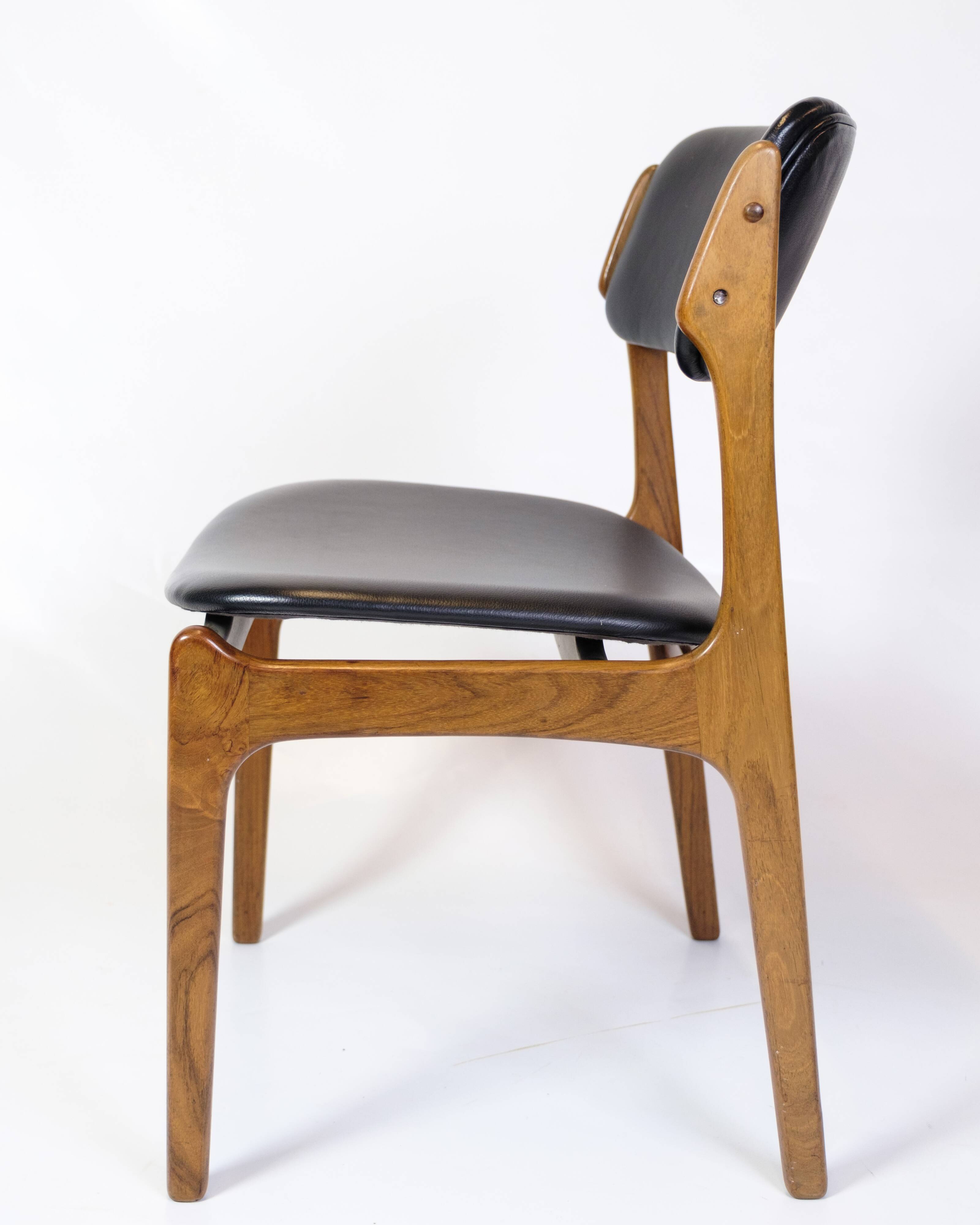 Set Of Four Dining Chairs Model OD 49 In Rosewood By Erik Buch From 1950s