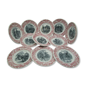 Assiettes militaire gien