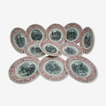 Gien military plates "to the great maneuvers"