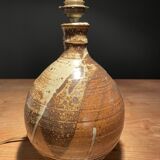 Beautiful ceramic table lamp signed La Salicorne