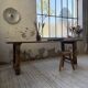 Table de ferme travail pin 1950 220cm
