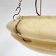 Art Deco bowl lamp with marble pattern from the 1930s