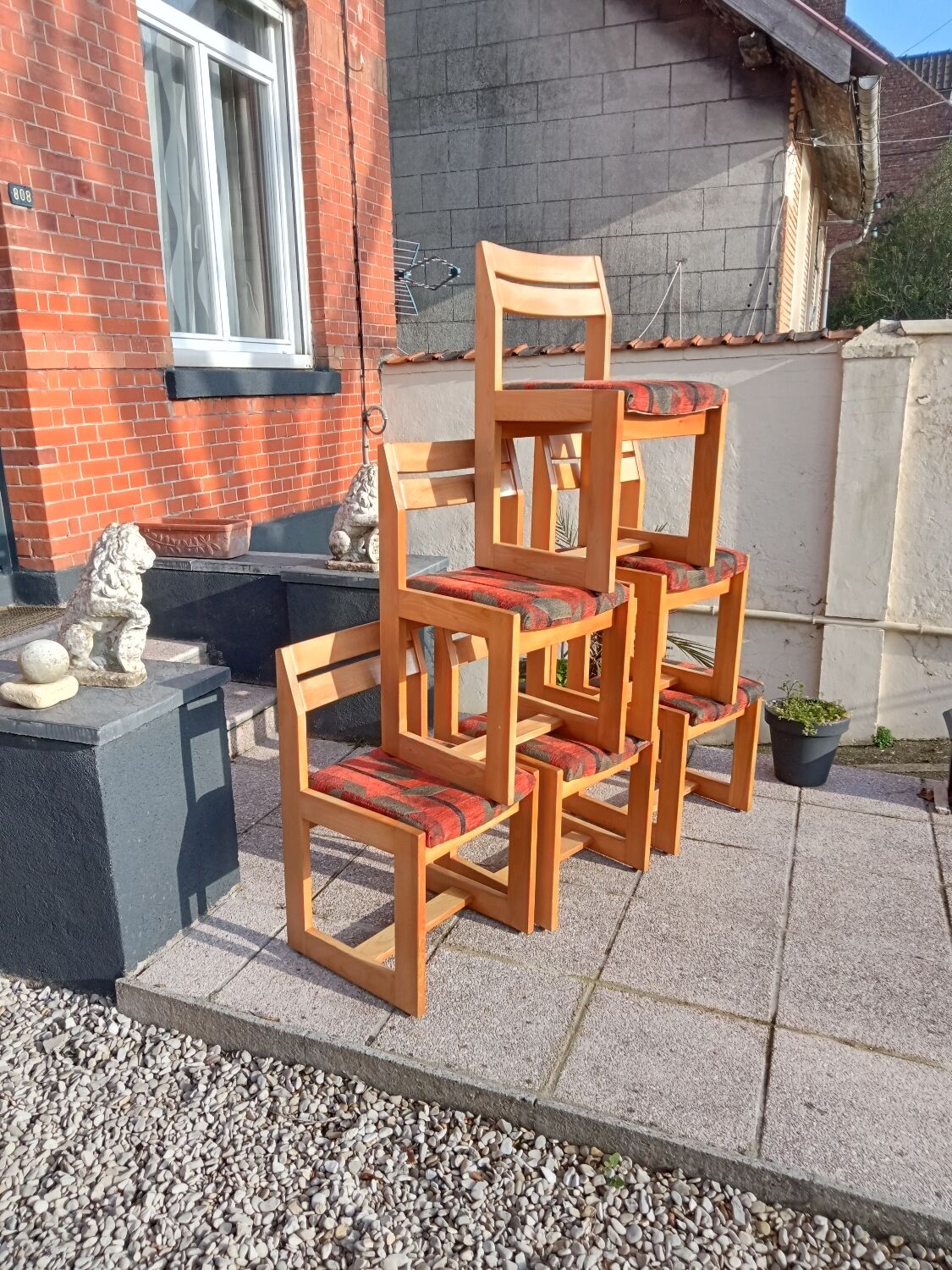 Maison Regain sled chairs