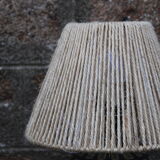 Ceramic lamp and rope shade