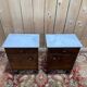 Art Deco bedside tables – Rosewood, Carrara marble & Brass – Year