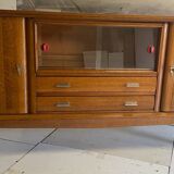 Enfilade en chêne pieds compas