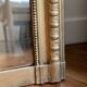 Old gilded mirror louis Philippe rectangular carved godrons