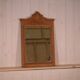Art Deco 1930s solid oak carved mirror