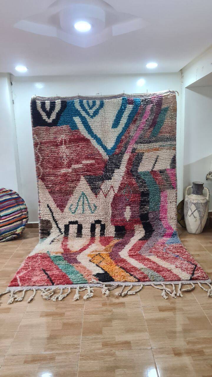 Handmade Berber wool rug Boujaad 250x150 cm