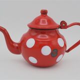 Enamelled teapot
