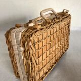 Wicker, wood, scoubidou