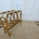 Rattan magazine rack