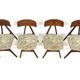 Set of 4 Scandinavian chairs "Nizza" Bengt Ruda, Sweden, 1960