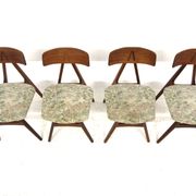 Set de 4 chaises scandinave "Nizza" Bengt Ruda Suède, 1960