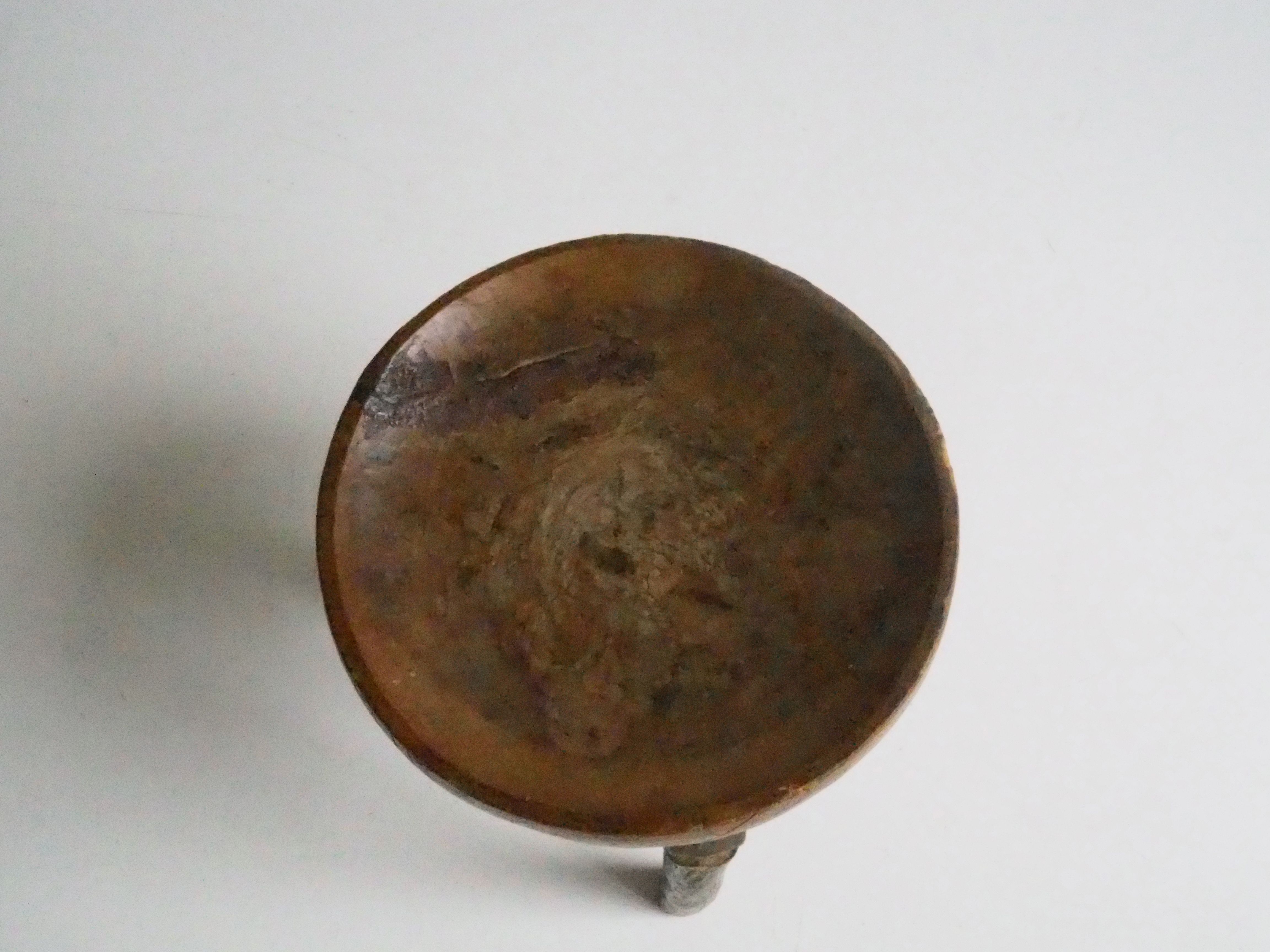 Wa-Hehe tribal carved tripod stool, Tanzania 1950s