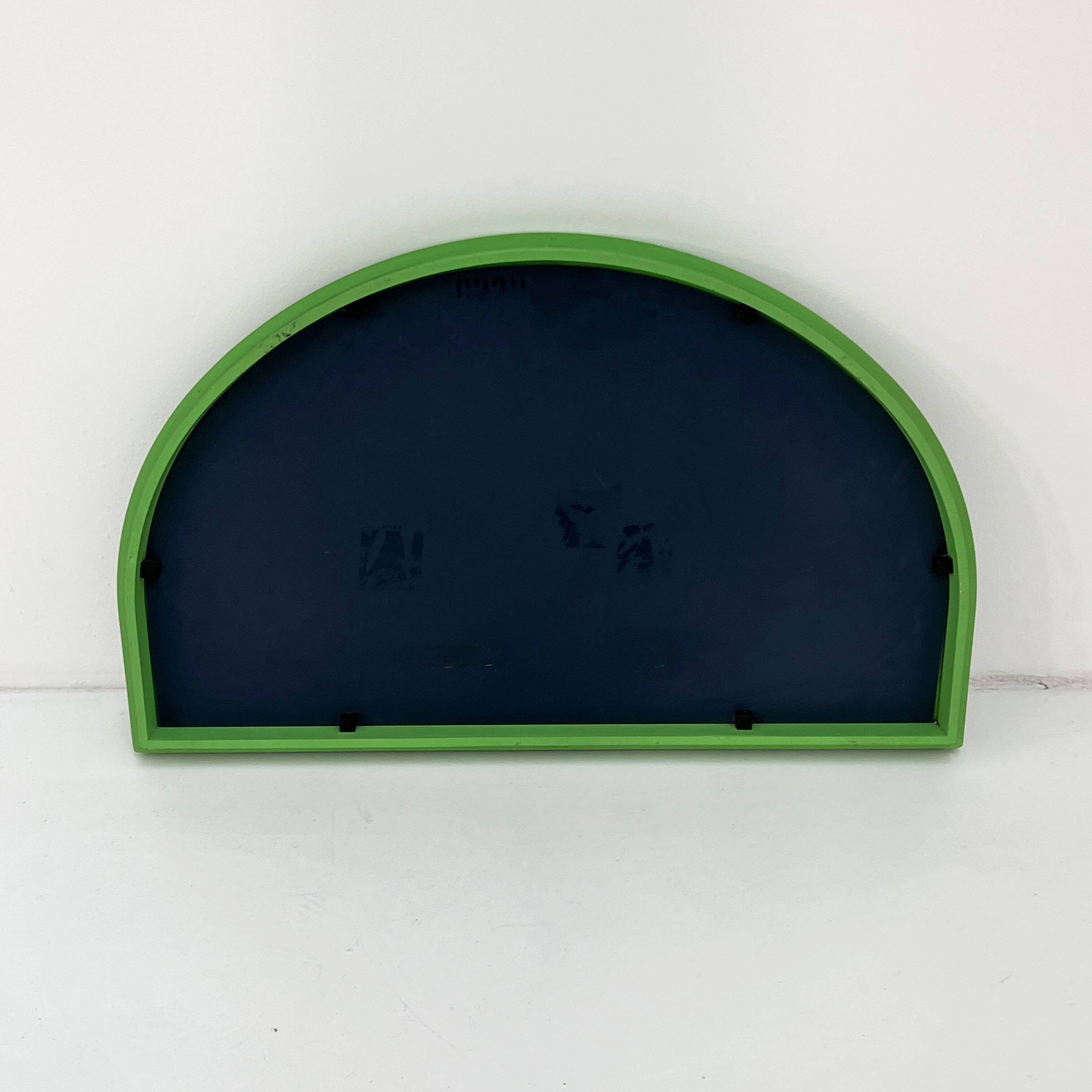 Arched Green Mirror by Anna Castelli Ferrieri for Kartell, 1980