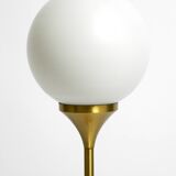1960s table or floor lamp with a large glass ball from Sölken Leuchten