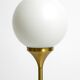 Lampe de table ou de sol des années 1960 avec une grande boule en verre de Sölken Leuchten.