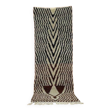 Tapis beni ouraine tissé main traditionnelle taille 140x260 cm