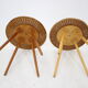 1970s Pair of Wooden Side Tables by ULUV, Czechoslovakia