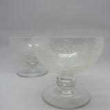 5 glasses of Baccarat France champagne glasses