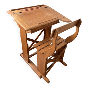 Pupitre d'écolier vintage