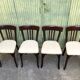 4 Baumann vintage bistro chairs 50s