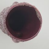 Vase céramique Fat Lava lila - Vintage