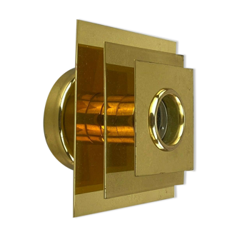 Brass wall lamp 60s 70s design