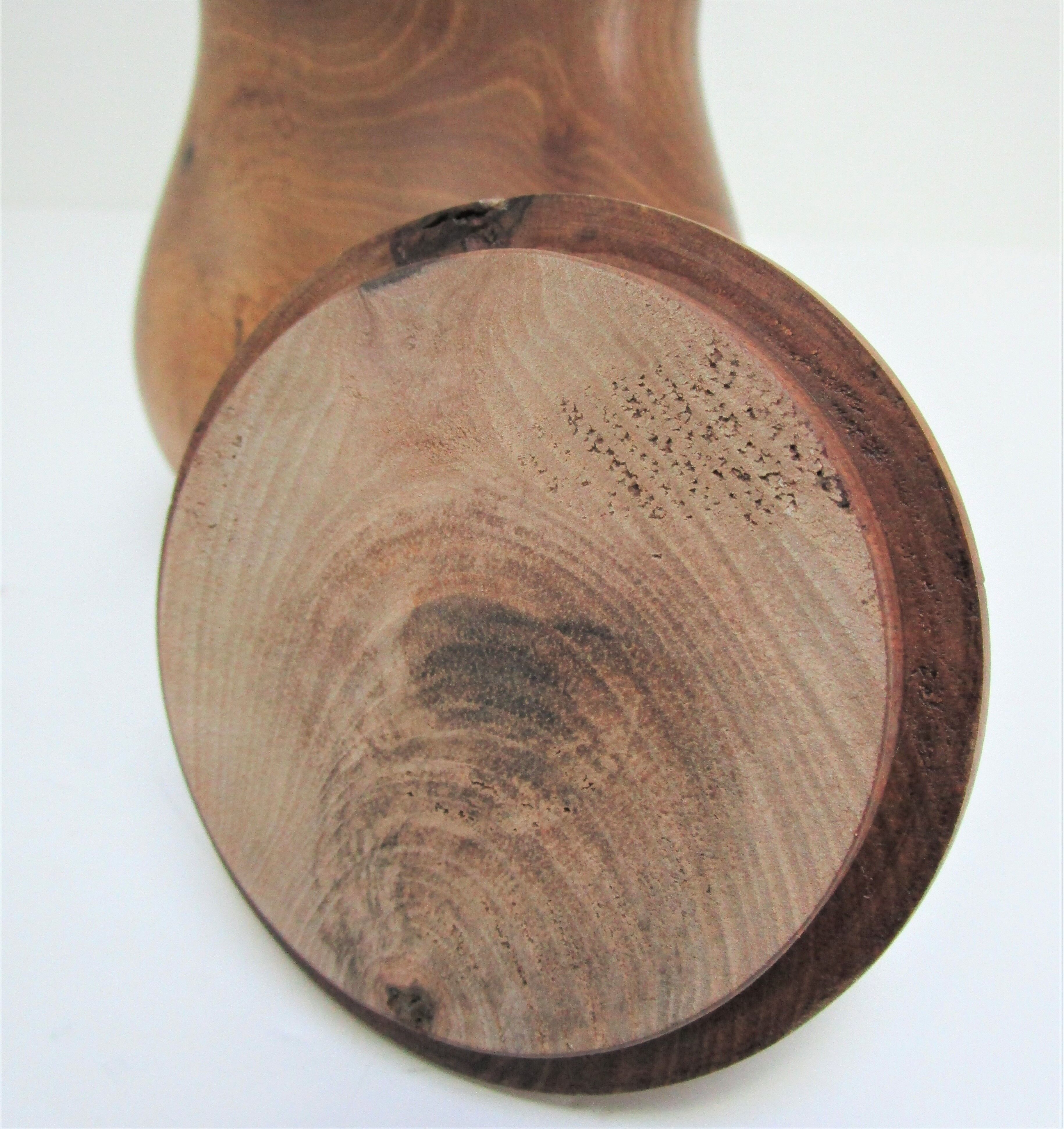 Vintage turned wood box