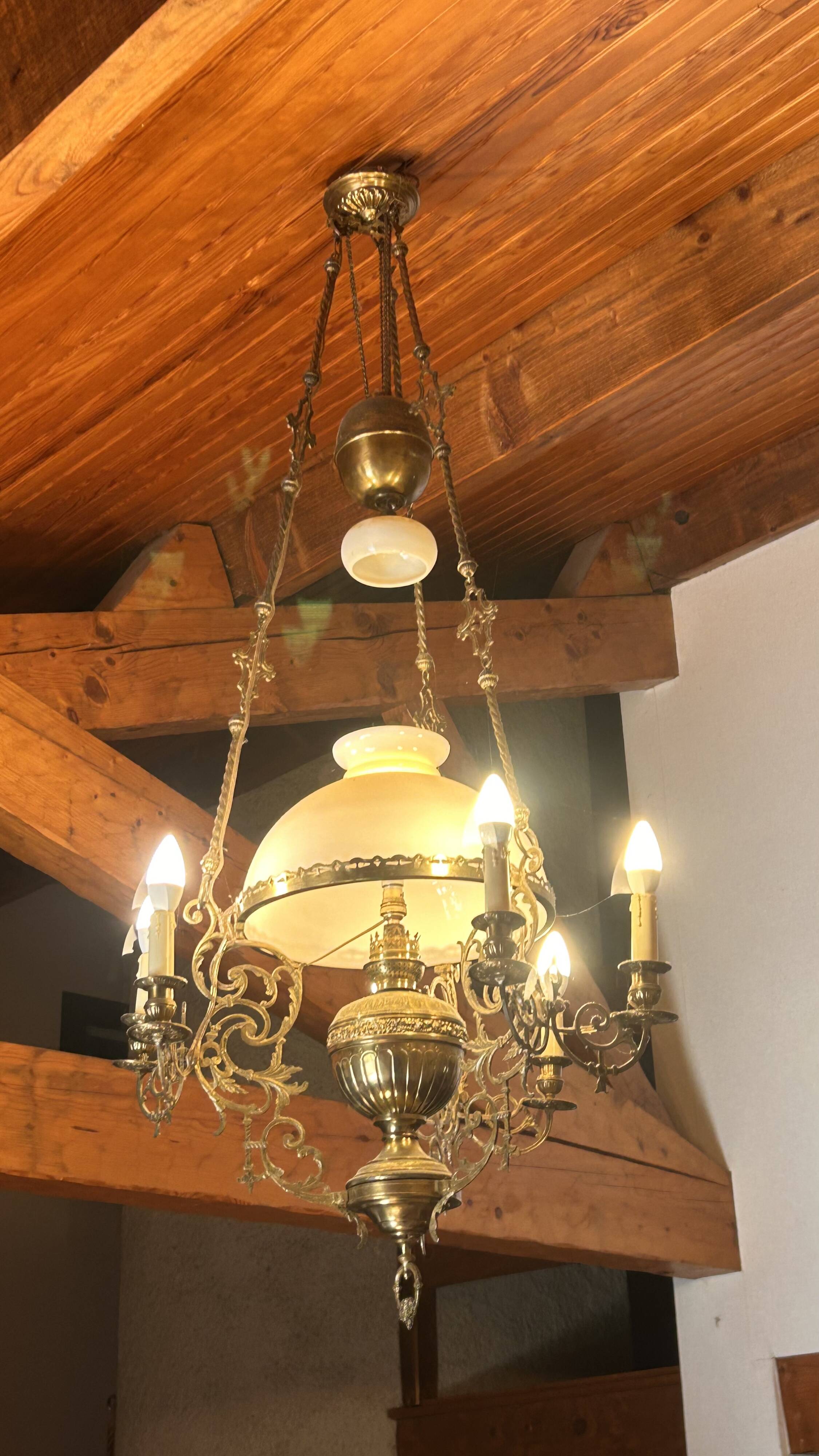 Lustre Monte-and-Lower old Neo-Renaissance style – Late 19th century