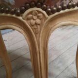Louis XV style lacquered pouf