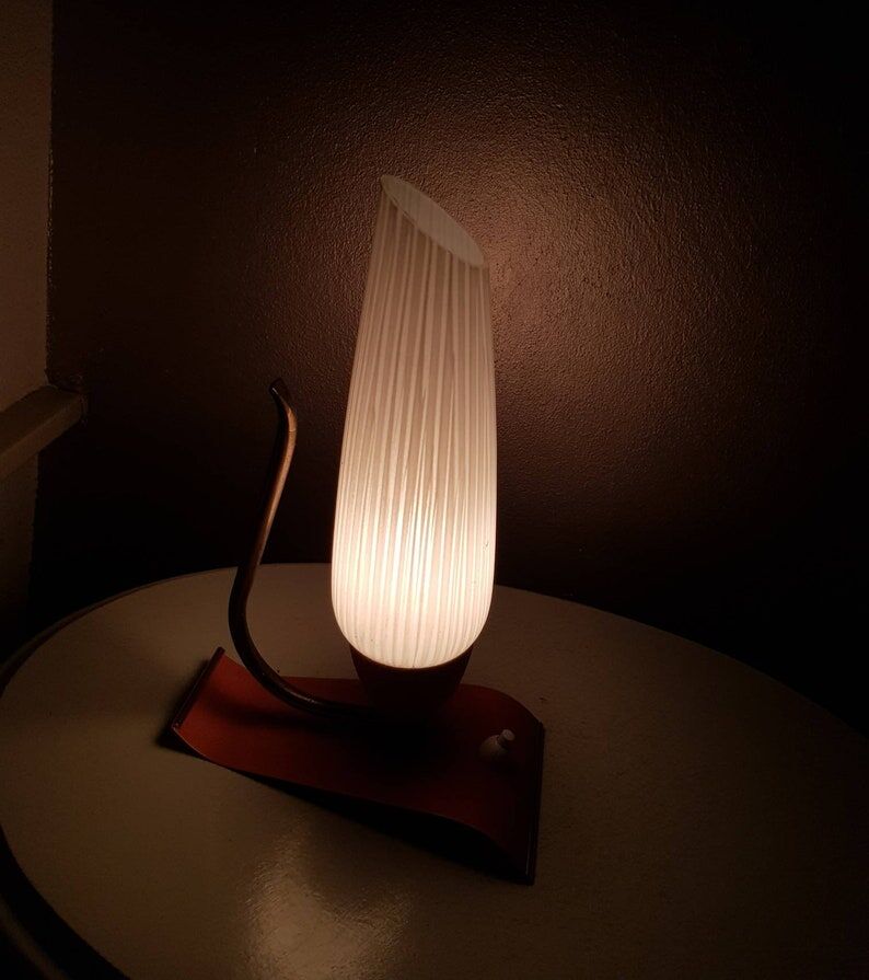Italian night light 60s orange