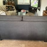 3-seater flannel upholstered sofa.