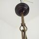 French Mid Century Bronze Effect Metal Double Billiard Light Glass Shades