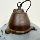 Industrial Grey Enamel and Cast Iron Pendant Light, 1960s