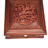 Chinese carved wood box