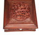 Chinese carved wood box