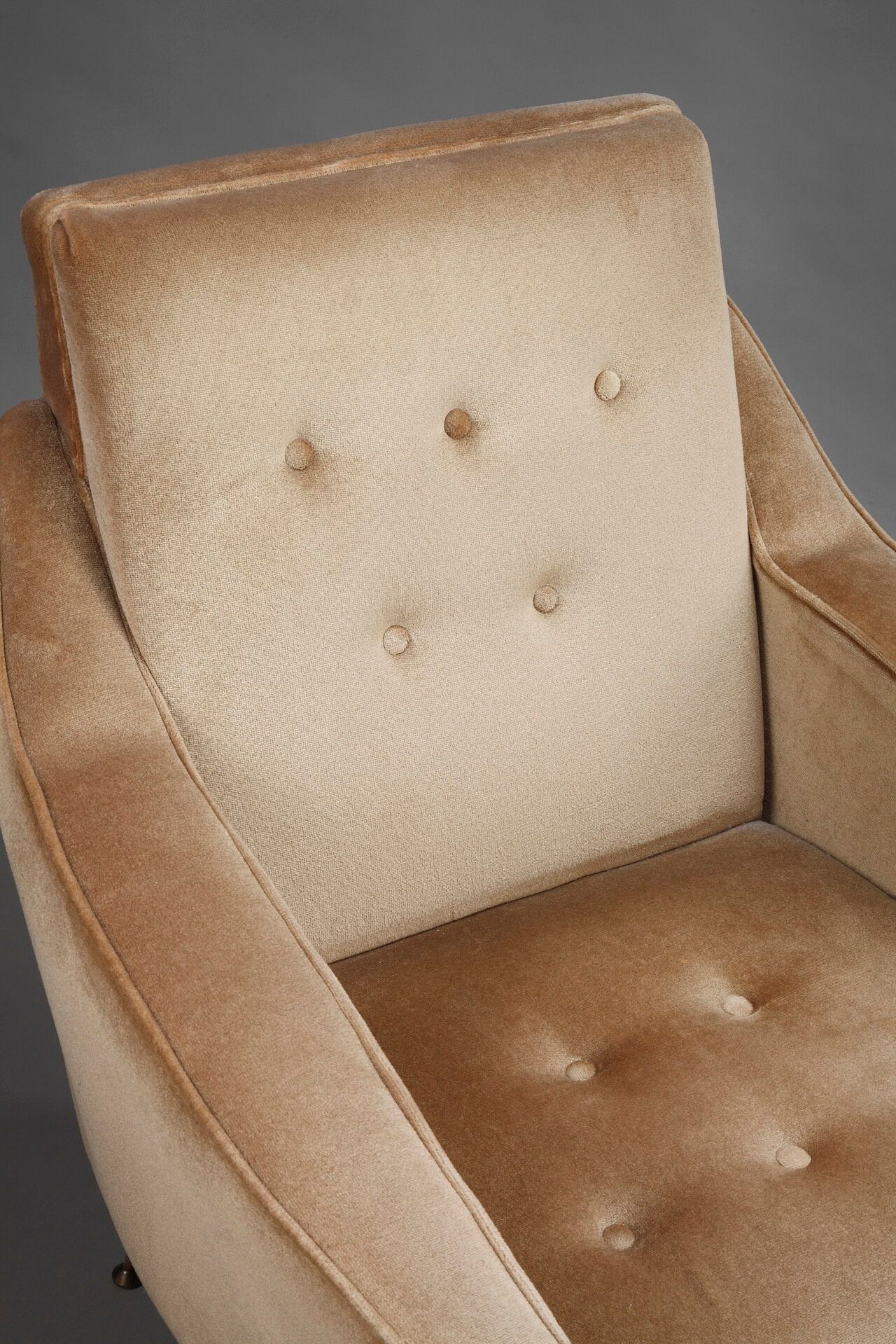 Pair of velvet chairs from the 50s