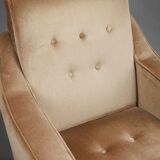 Pair of velvet chairs from the 50s