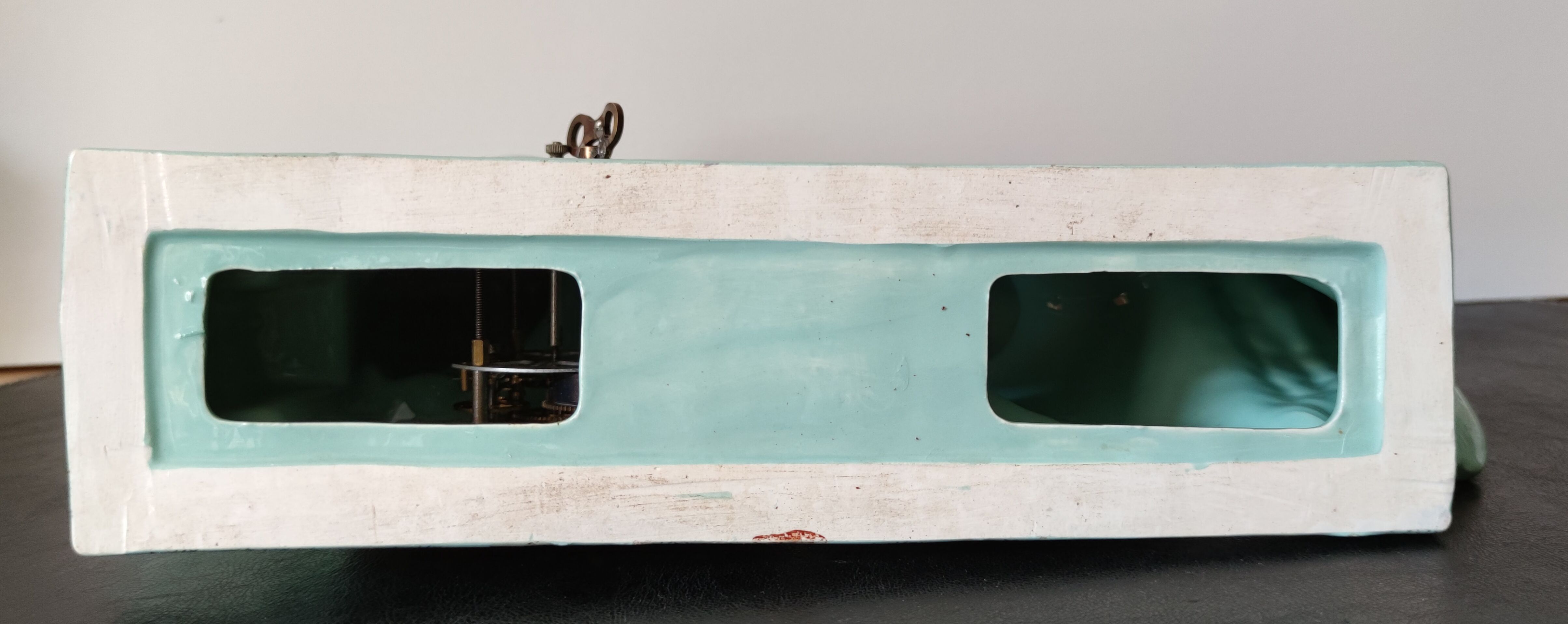 Fireplace clock with matching vases