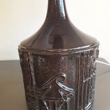 Lampe danoise en grés émaillé, vers 1960