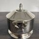 Antique silver-plated sugar bowl